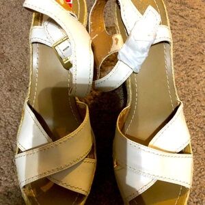 Shoe is Free w/ ANY Purchase - White Platform wedges by Vince Camuto. Sz10 ($10)